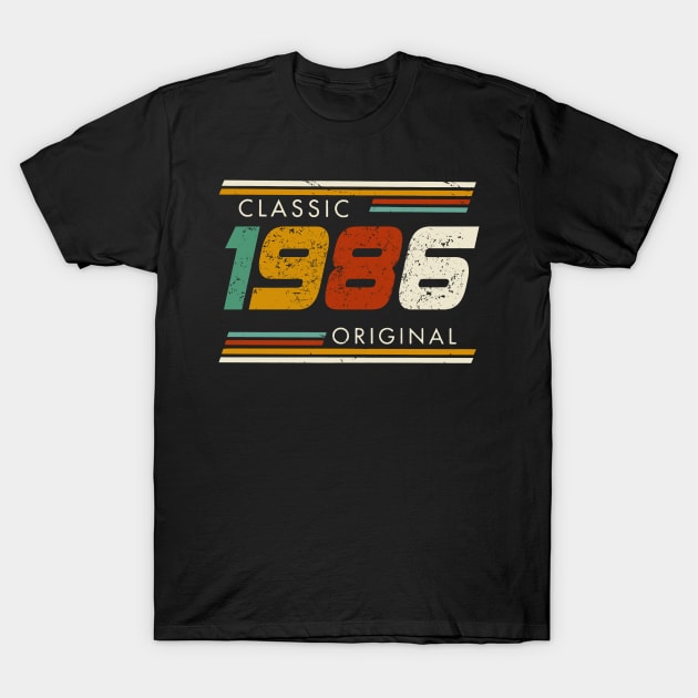 Classic 1986 Original Vintage T-Shirt by sueannharley12